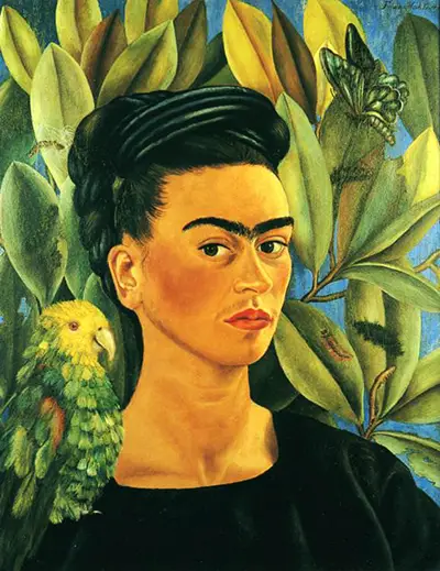 Autorretrato con Bonito Frida Kahlo